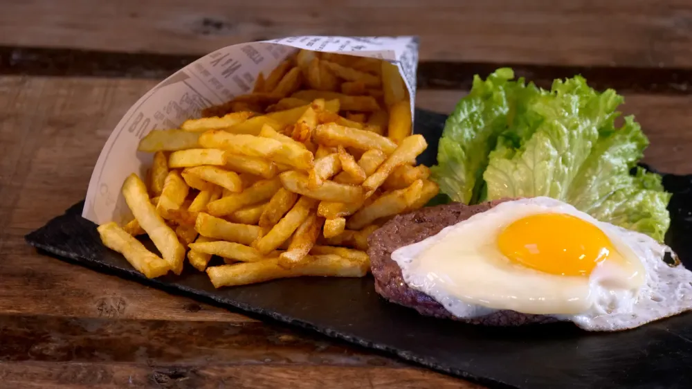 Steak végétal à cheval